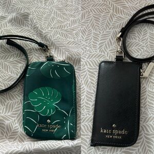 2pc Kate Spade ID Holder Lanyard
